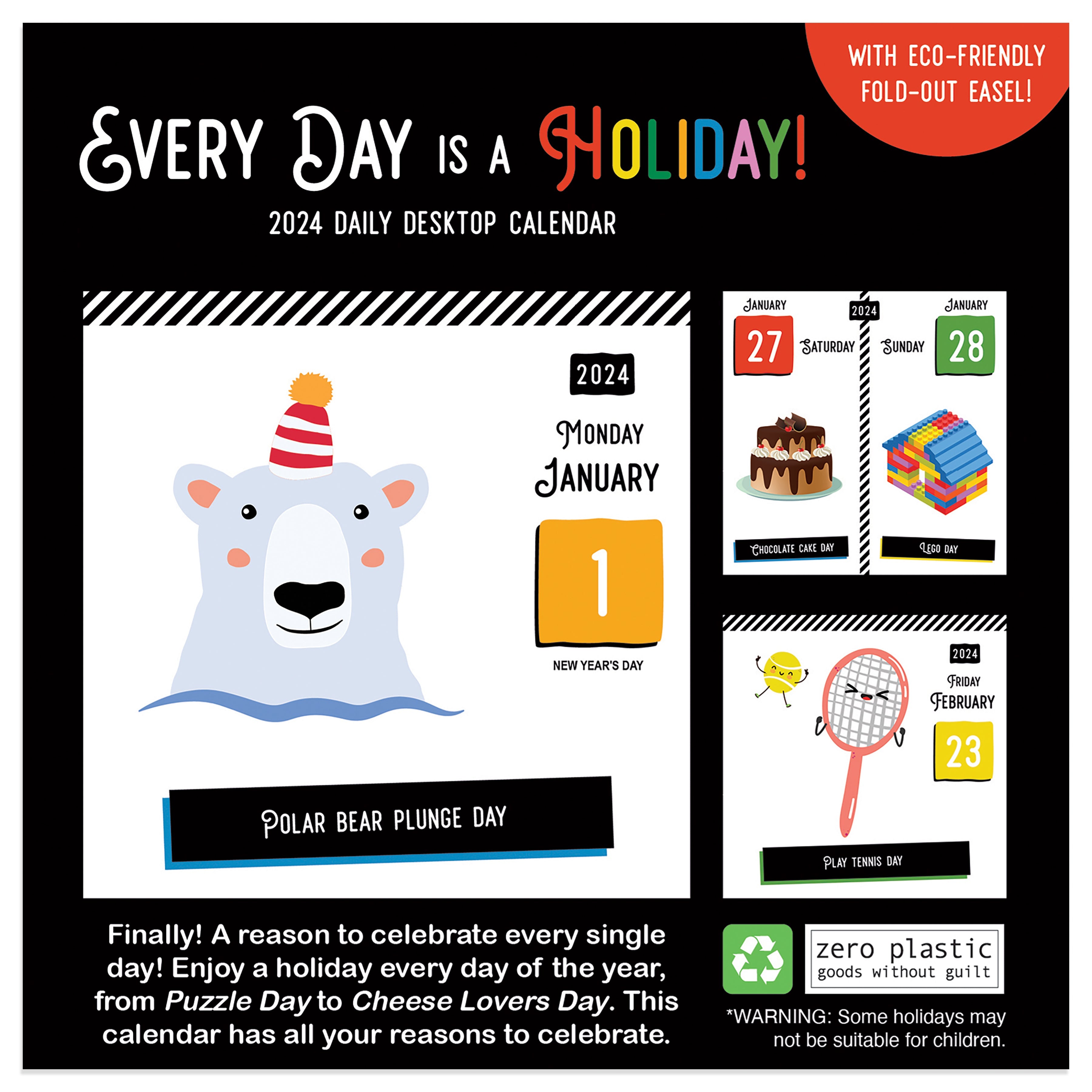 2024 Every Day's A Holiday - Daily Boxed Page-A-Day Calendar