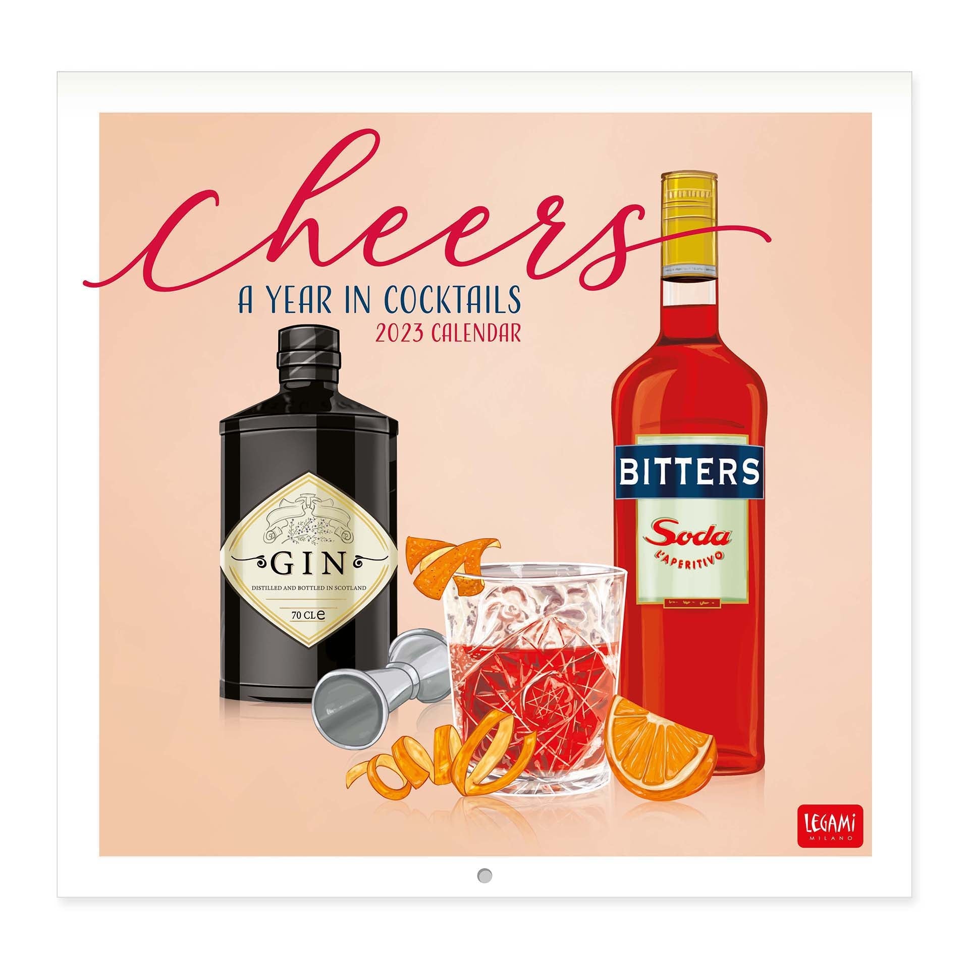 2023 Cheers! - Square Wall Calendar