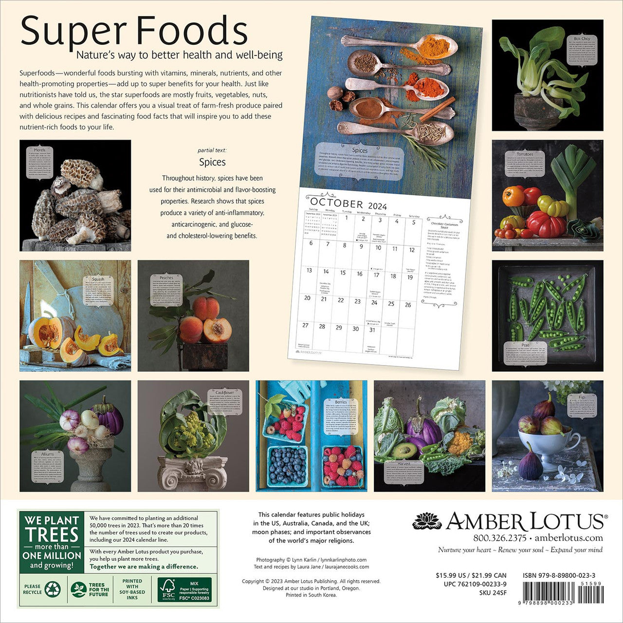 2024 Super Foods - Square Wall Calendar  SOLD OUT