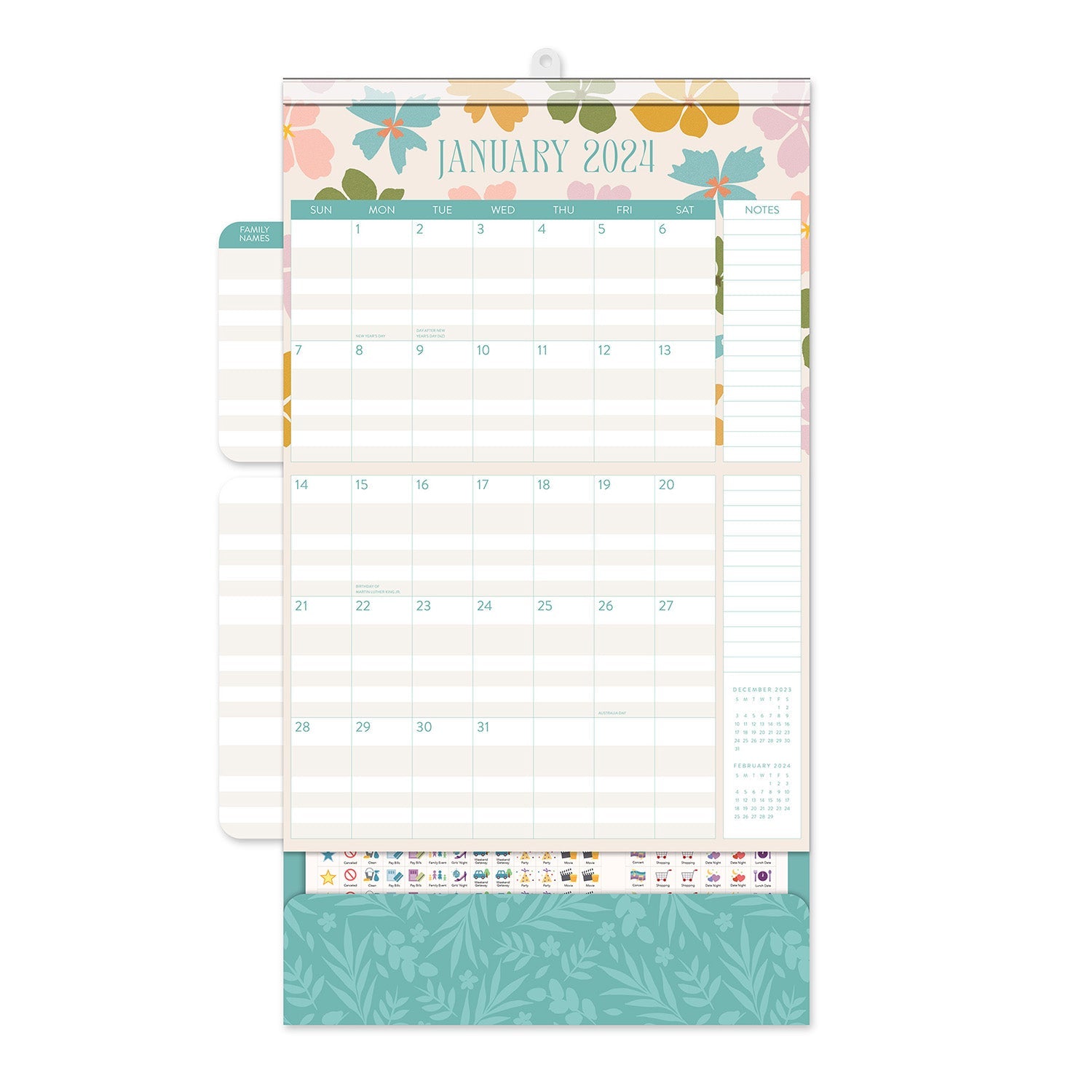 2024 Modern Floral Do It All - Magnetic Wall Calendar  SOLD OUT