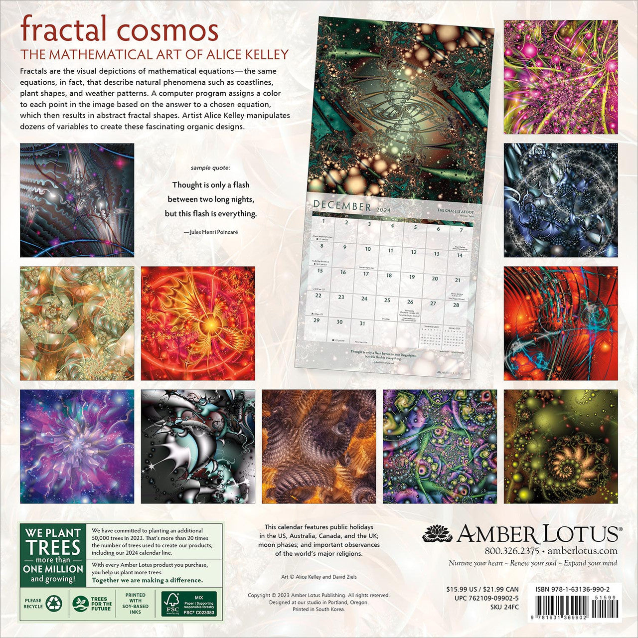 2024 Fractal Cosmos - Square Wall Calendar  SOLD OUT