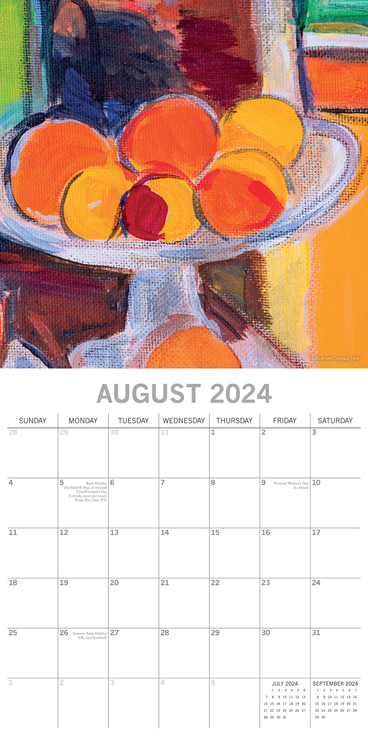 2024 Matisse - Square Wall Calendar
