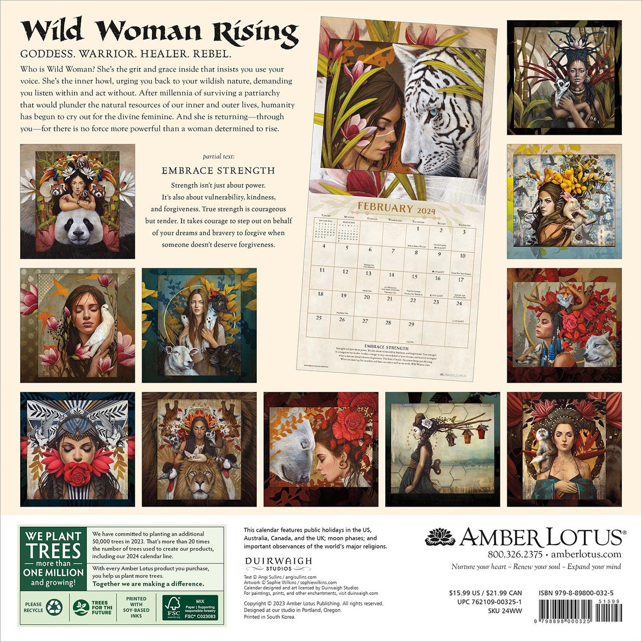 2024 Wild Woman Rising - Square Wall Calendar  SOLD OUT