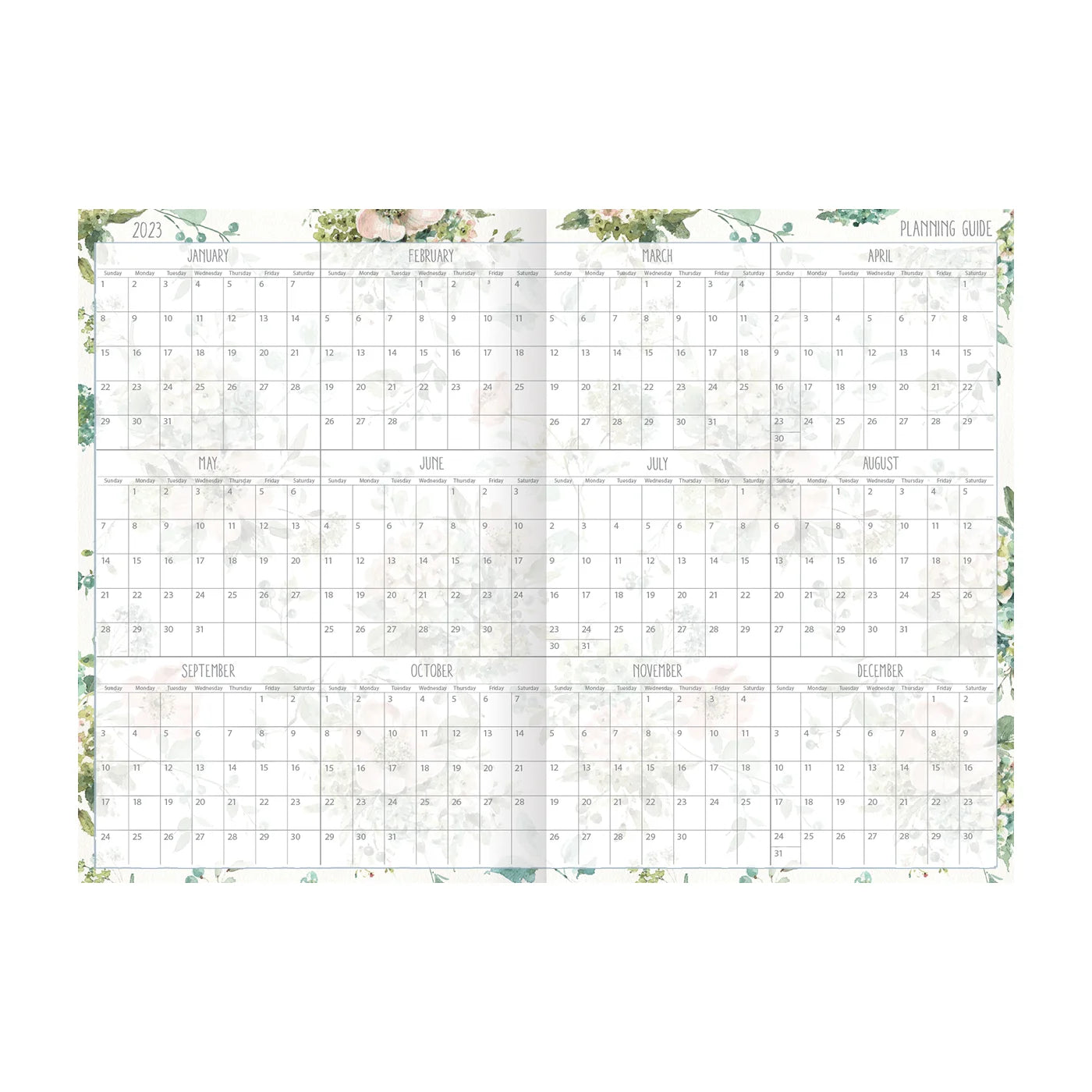 2023 LANG Watercolor Seasons - 13 Diary/Planner