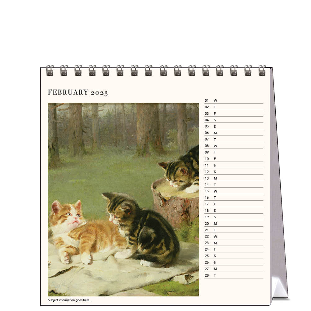 2023 The Artful Cat - Desk Easel Calendar