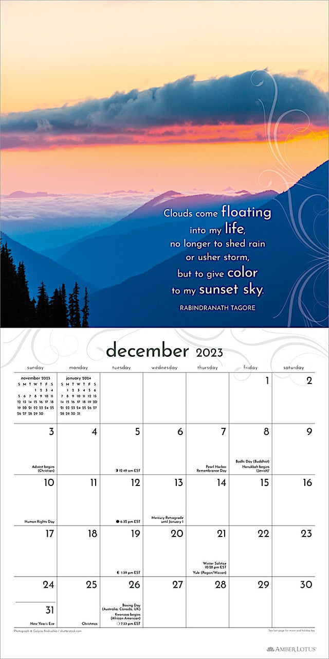 2023 Year Of Mindful Living - Square Wall Calendar