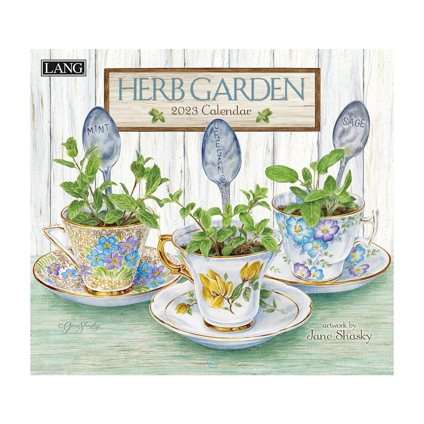 2023 LANG Herb Garden by Jane Shasky - Deluxe Wall Calendar