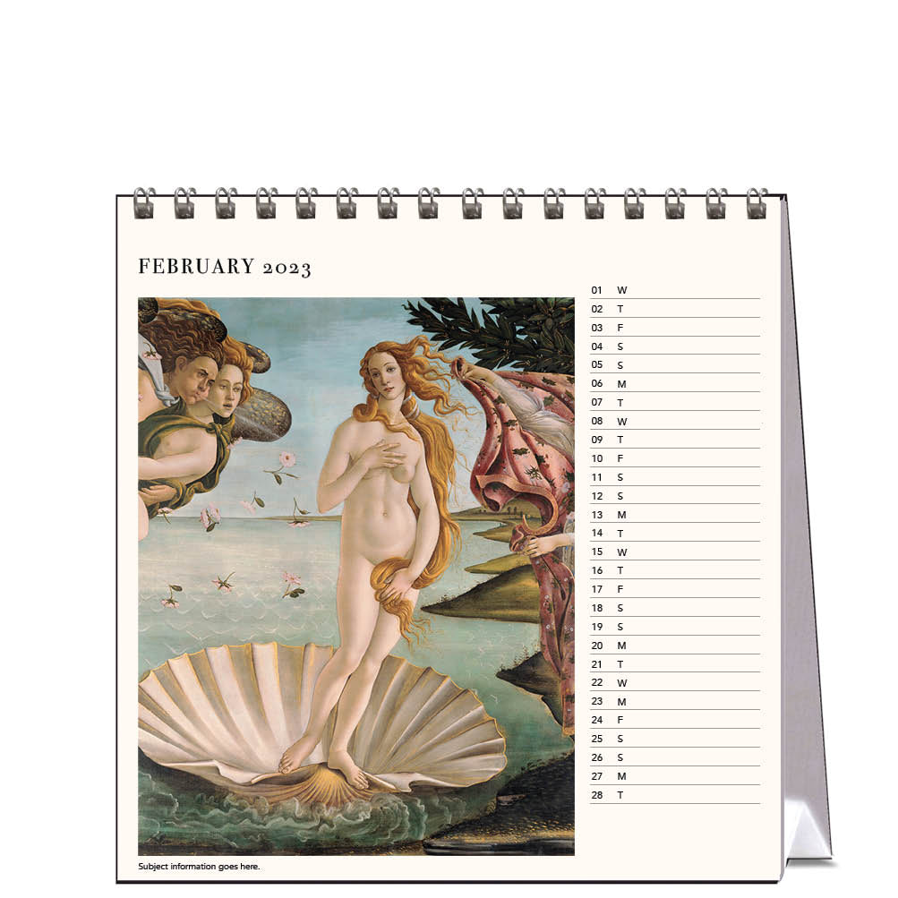 2023 Iconic Art - Desk Easel Calendar