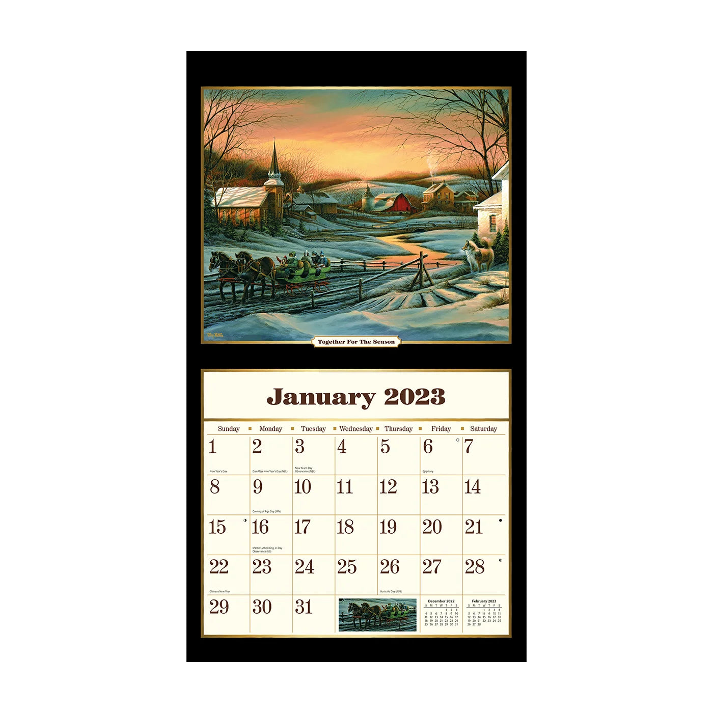 2023 LANG Terry Redlin - Deluxe Wall Calendar
