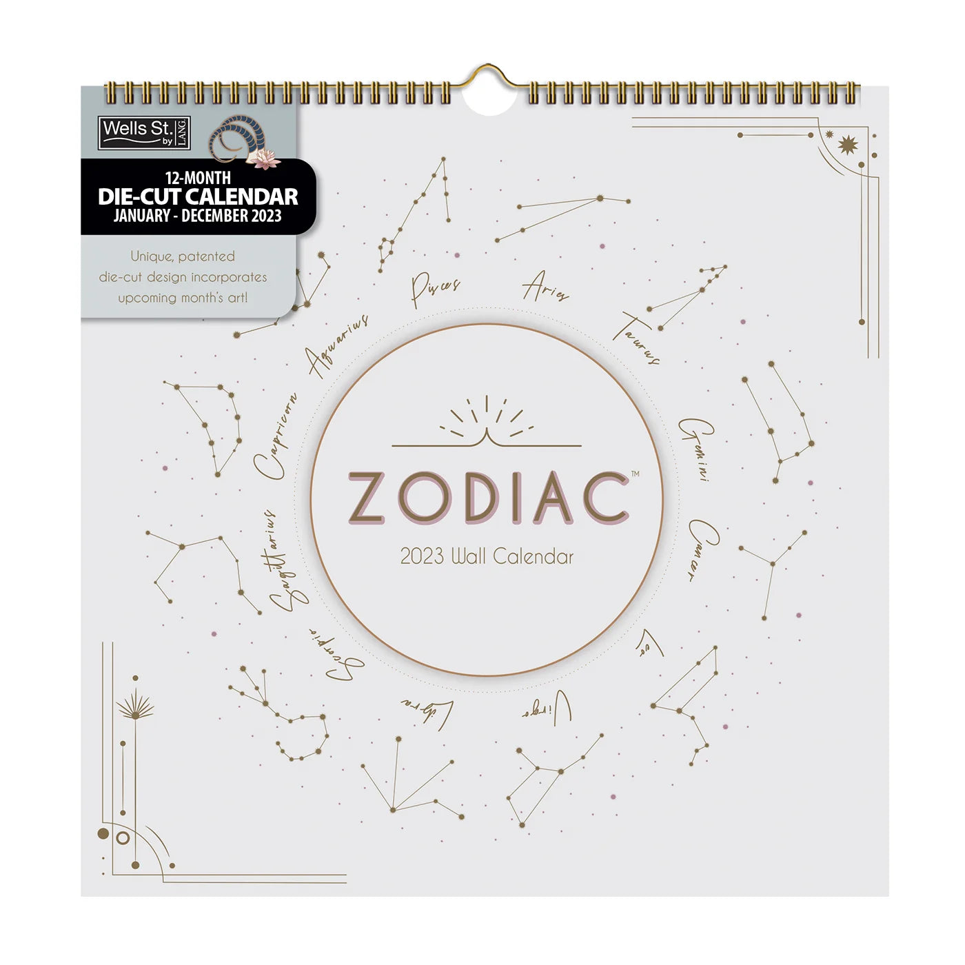 2023 LANG Zodiac - Die Cut Square Wall Calendar