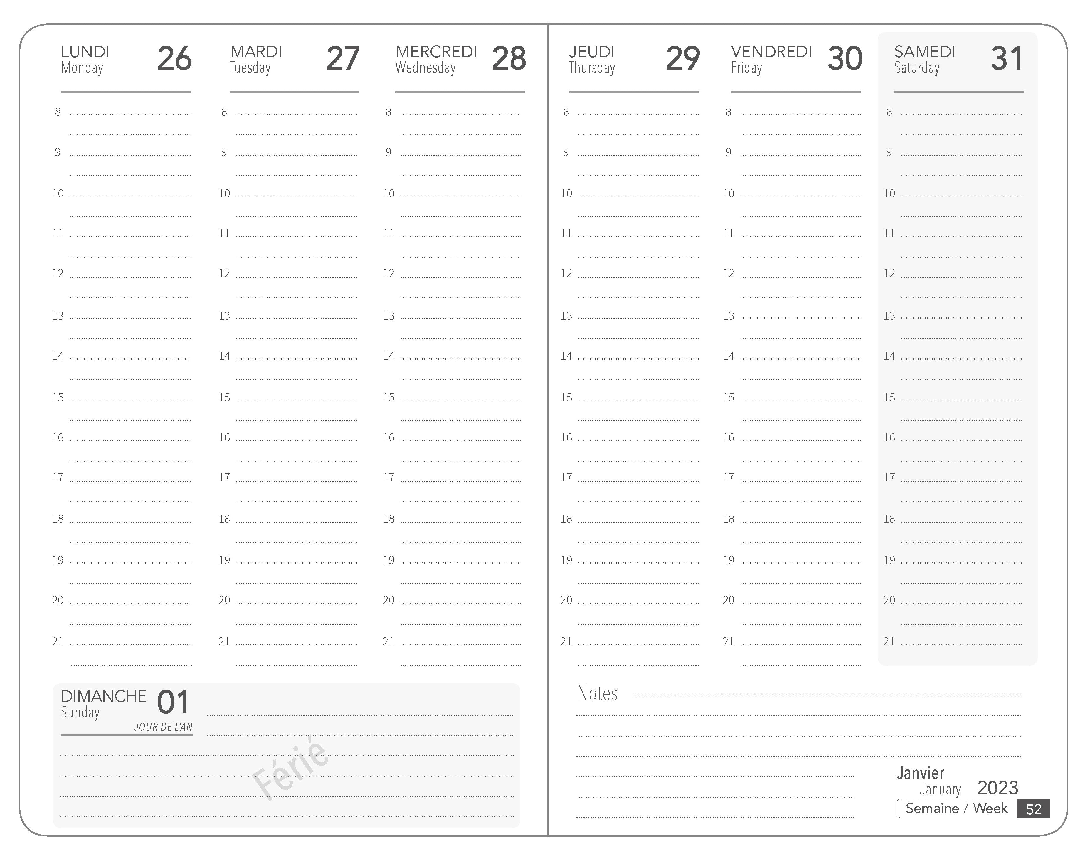 2023 Vincent van Gogh - Weekly Diary/Planner