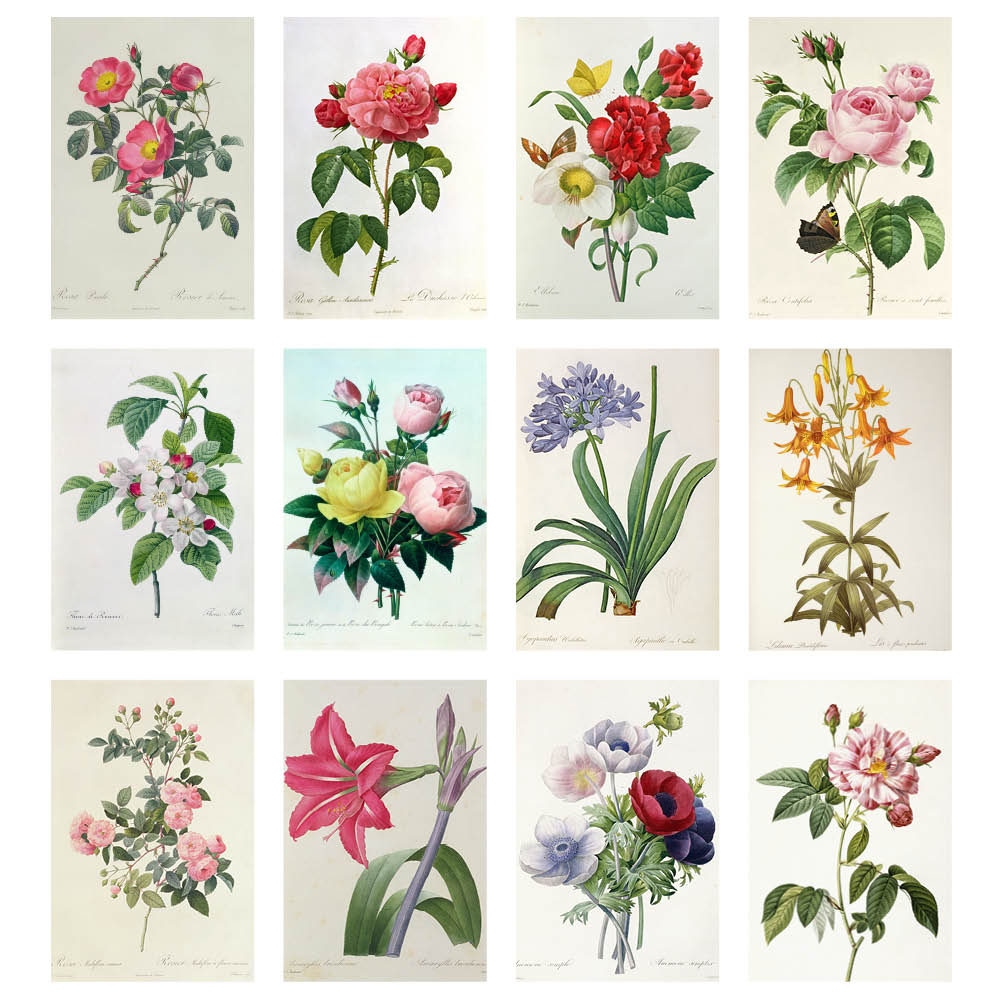 2023 Redoute's Flowers - Desk Easel Calendar