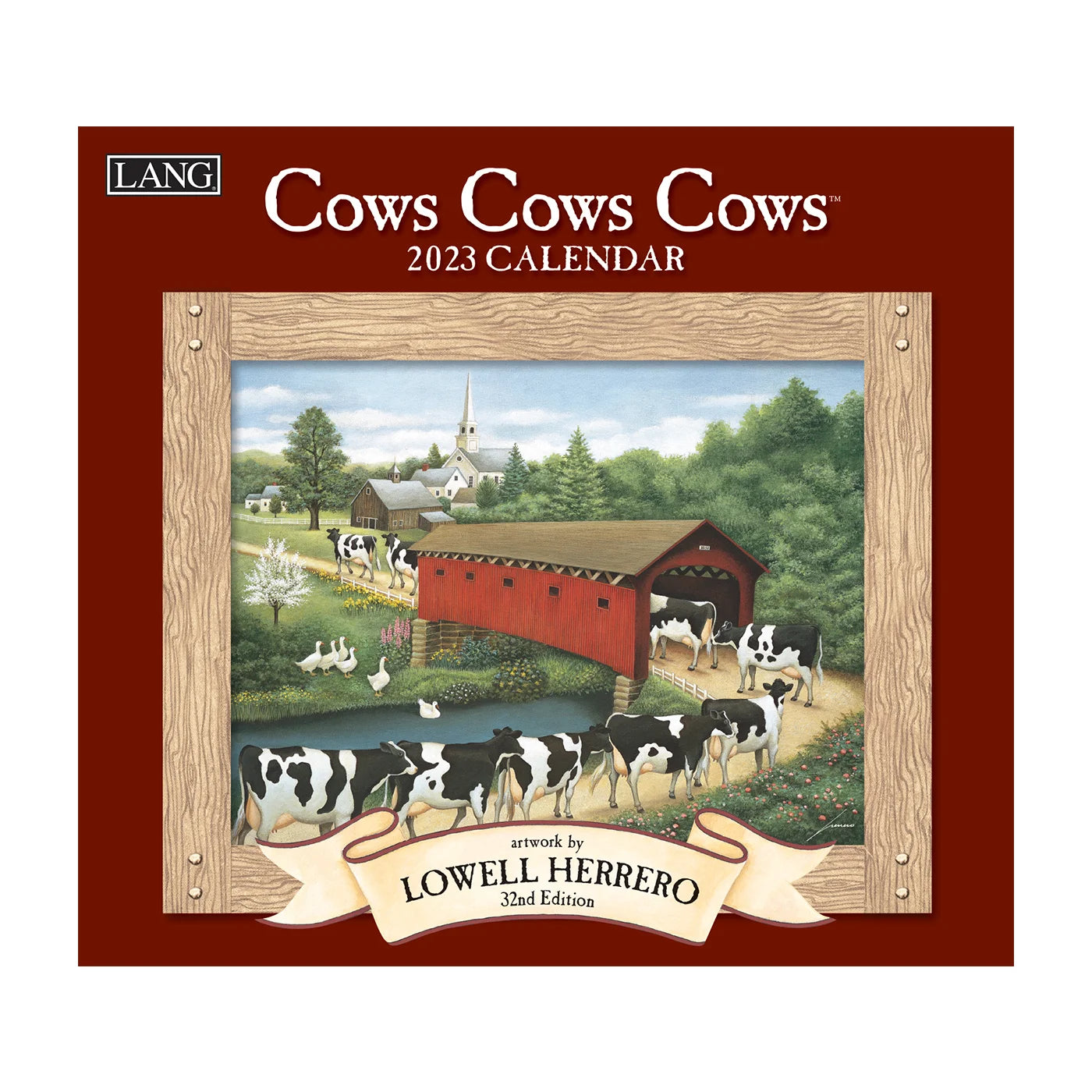 2023 LANG Cows Cows Cows by Lowell Herrero - Deluxe Wall Calendar